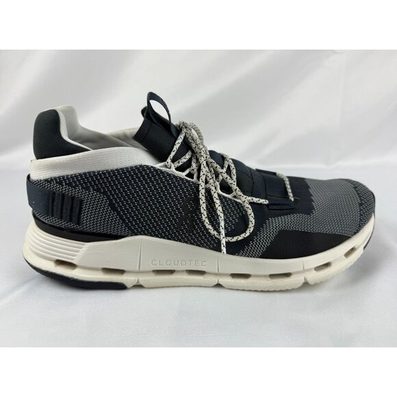 Size 12- On Running Cloudnova Men\'s Shoes Black/White main image 4